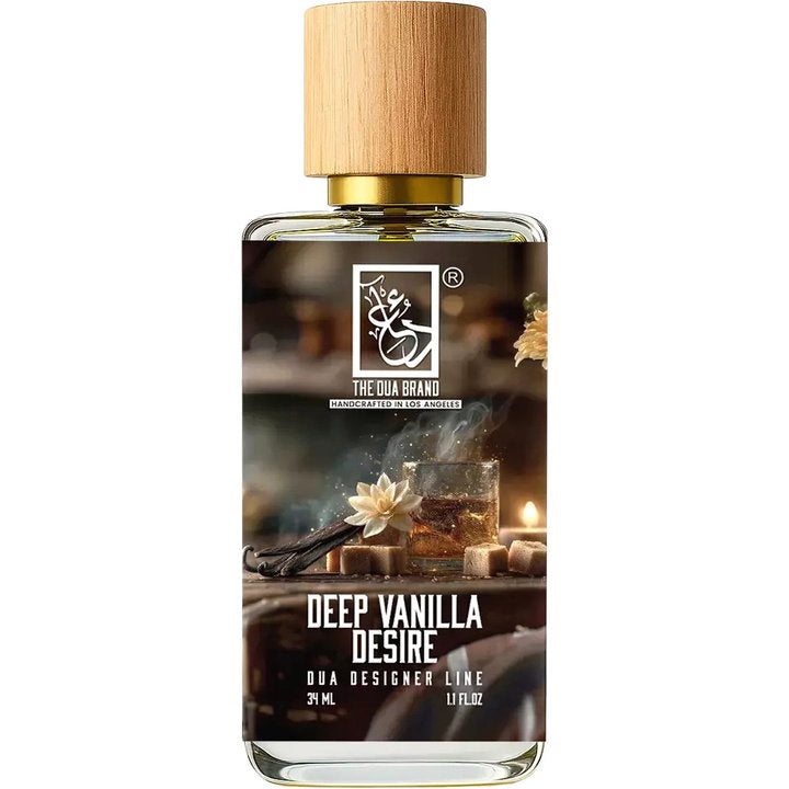 The Dua Brand Deep Vanilla Desire fragrance bottle