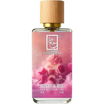 The Dua Brand Delightful Rose fragrance bottle