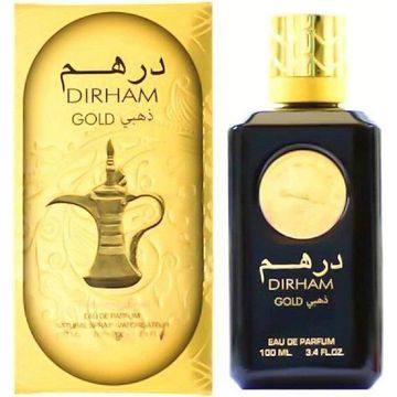 Dirham Gold EDP fragrance bottle