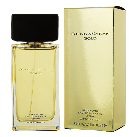 Donna Karan Gold Sparkling EDT fragrance bottle