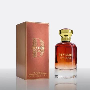 Dynamic EDP fragrance bottle