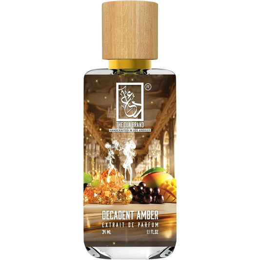 The Dua Brand Decadent Amber fragrance bottle