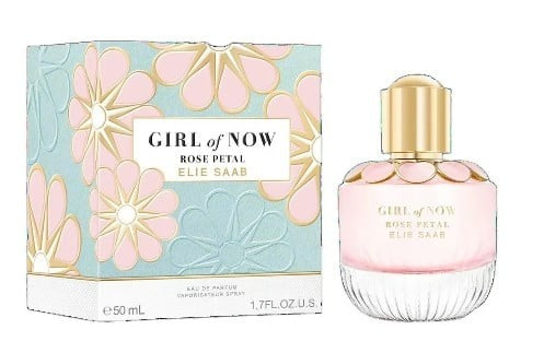 Elie Saab Girl Of Now Rose Petal EDP fragrance bottle