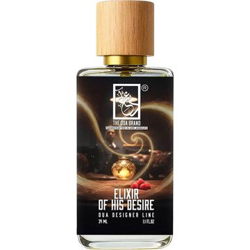 The Dua Brand Elixir of His Desire fragrance bottle