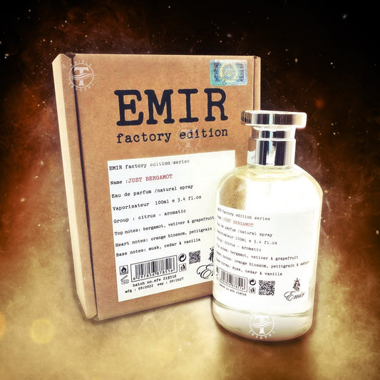Emir Just Bergamot EDP fragrance bottle