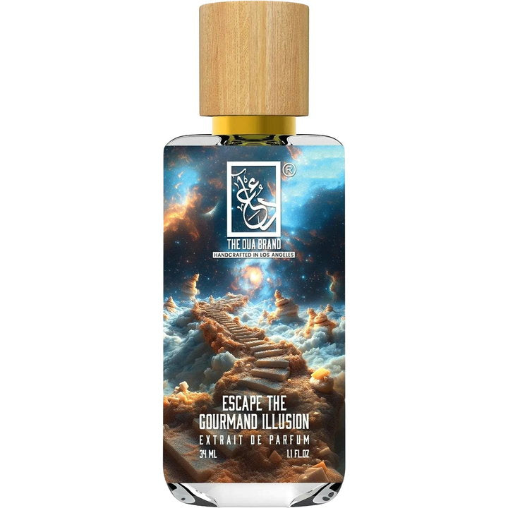 The Dua Brand Escape the Gourmand Illusion fragrance bottle