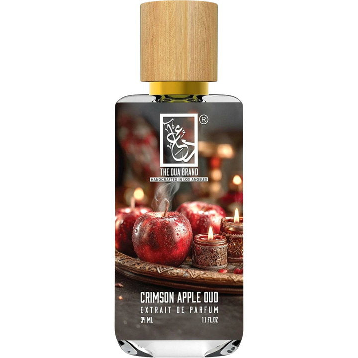 The Dua Brand Crimson Apple Oud fragrance bottle