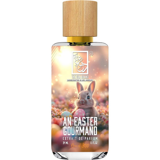 The Dua Brand An Easter Gourmand fragrance bottle