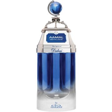 The Spirit of Dubai Aamal Metallique fragrance bottle