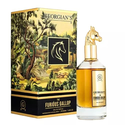 Georgian's The Furious Gallop EDP fragrance bottle