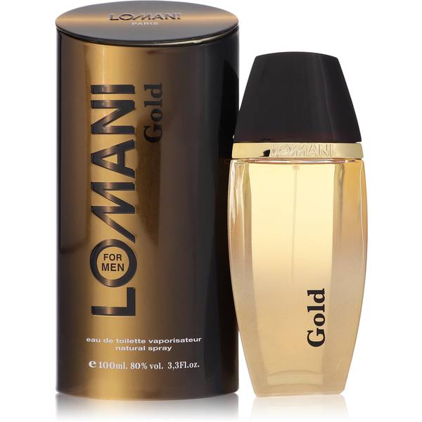 Gold EDT fragrance bottle