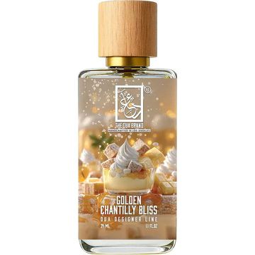 The Dua Brand Golden Chantilly Bliss fragrance bottle