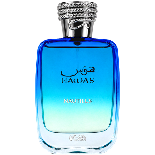 Rasasi Hawas Nautilus fragrance bottle