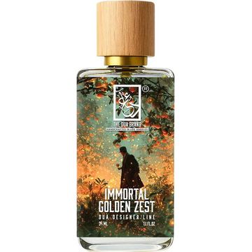 The Dua Brand Immortal Golden Zest fragrance bottle