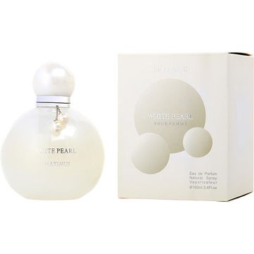 J.maximus White Pearl Pour Femme EDP fragrance bottle