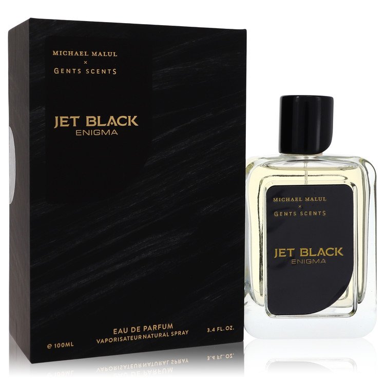 Jet Black Enigma EDP fragrance bottle