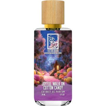 The Dua Brand Joyful Walk on Cotton Candy fragrance bottle