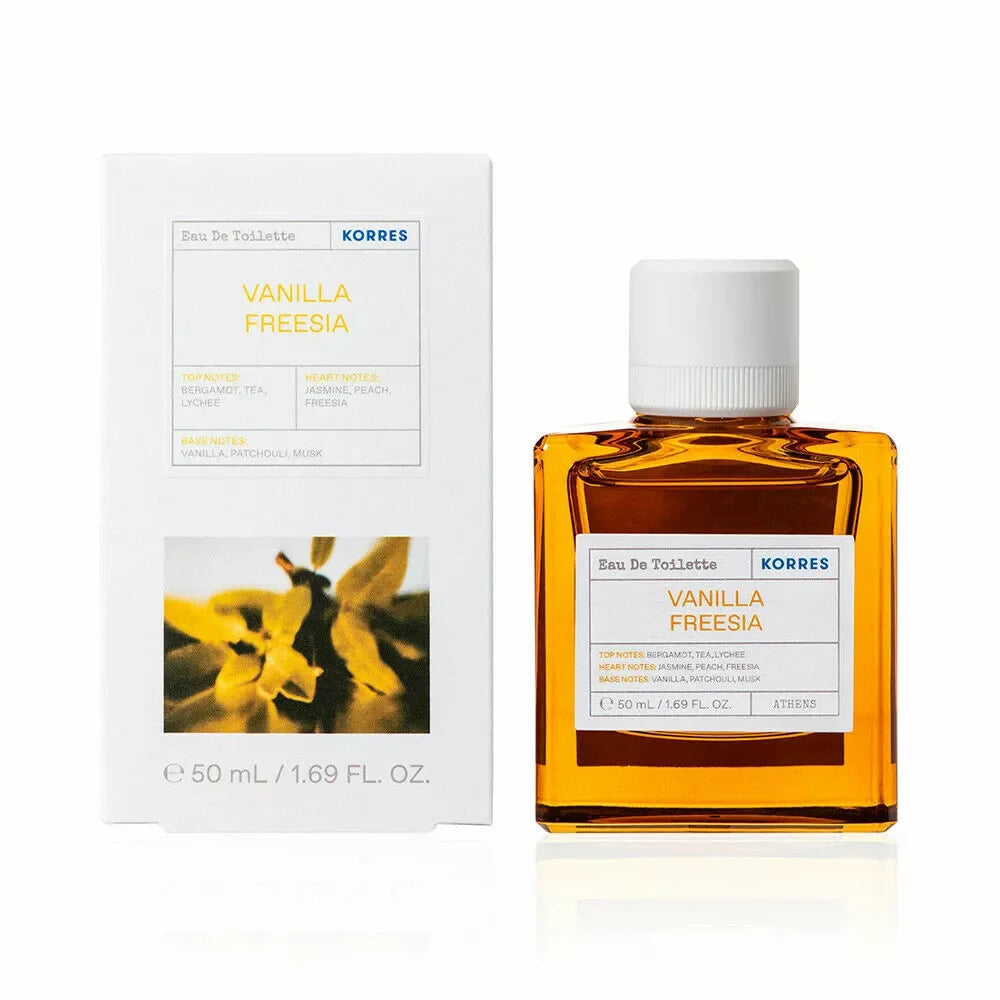 Korres Vanilla Freesia EDT fragrance bottle