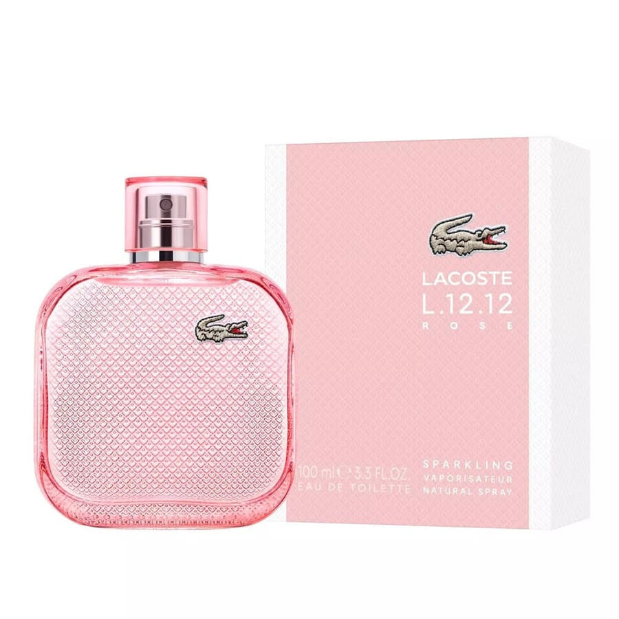 Lacoste L.12.12 Rose Sparkling EDT fragrance bottle