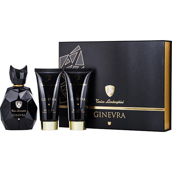 Lamborghini Ginevra Black Panther EDP fragrance bottle