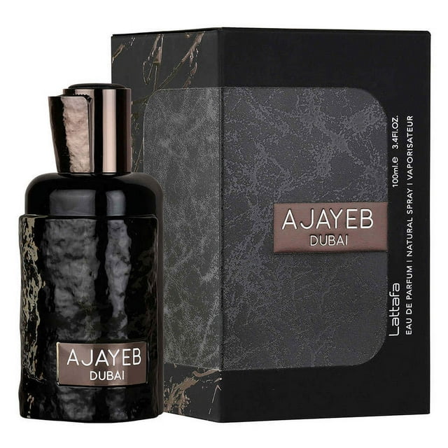 Lattafa Ajayeb Dubai EDP fragrance bottle