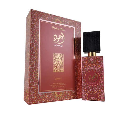 Lattafa Ajwad Pink To Pink EDP fragrance bottle