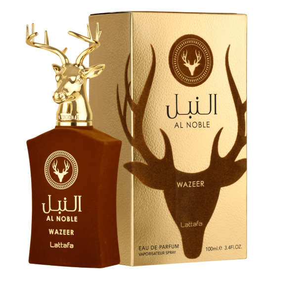 Lattafa Al Noble Wazeer EDP fragrance bottle