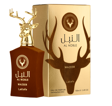 Lattafa Al Noble Wazeer EDP fragrance bottle