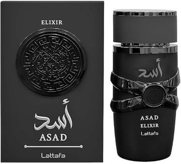 Lattafa Asad Elixir EDP fragrance bottle