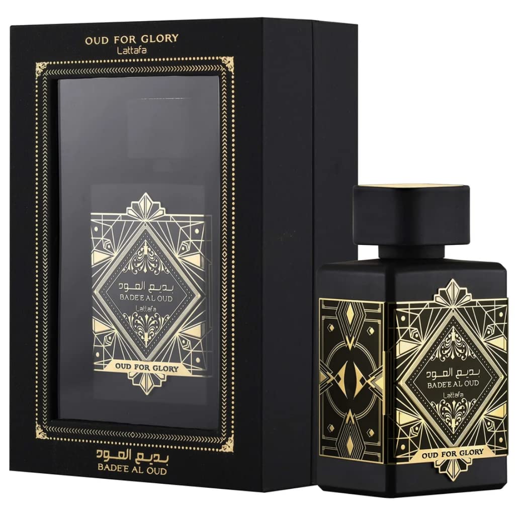 Lattafa Badee Al Oud For Glory EDP fragrance bottle