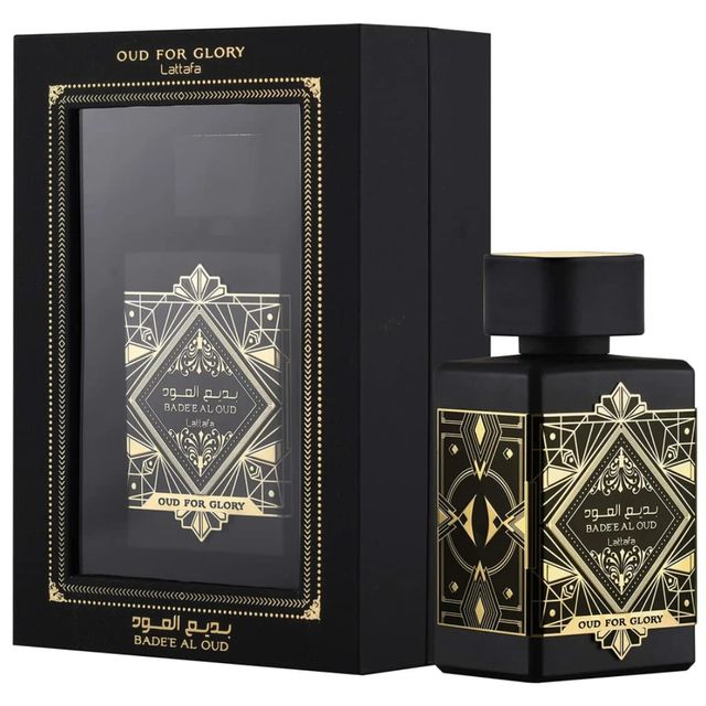Lattafa Oud for Glory EDP bottle