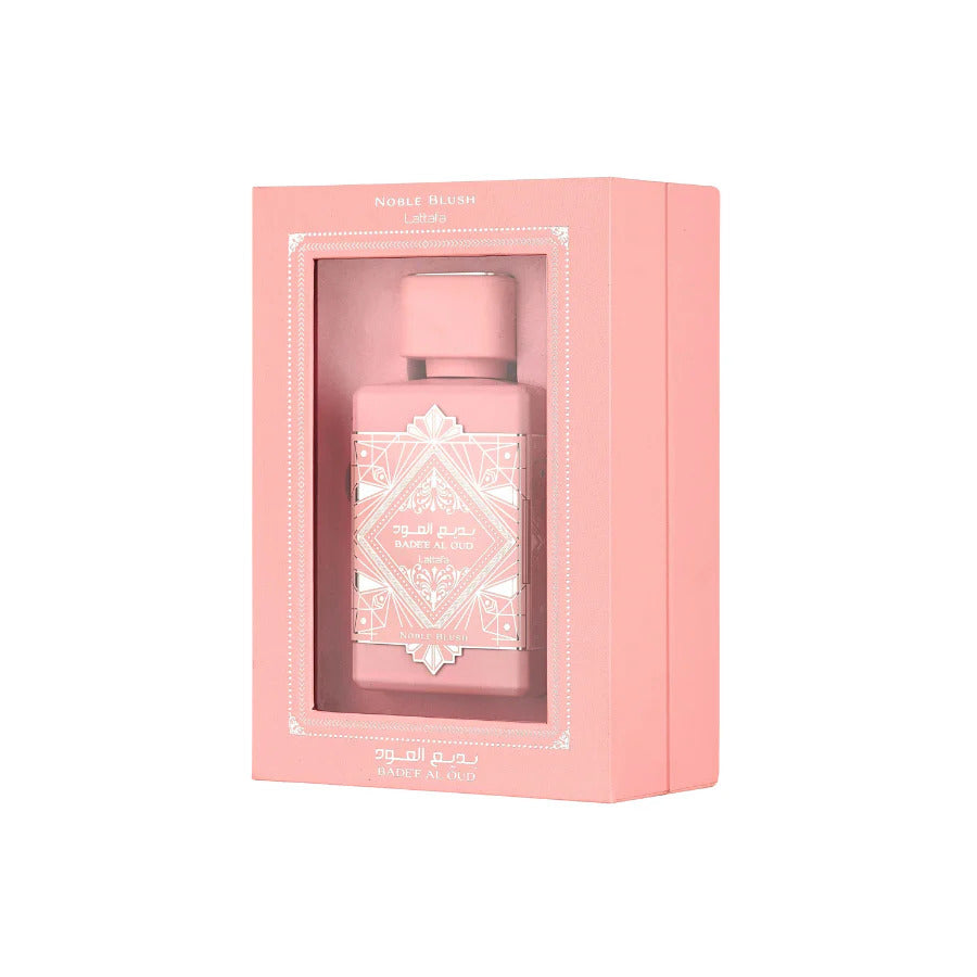 Lattafa Badee Al Oud Noble Blush EDP fragrance bottle