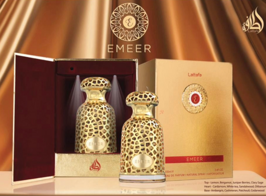 Lattafa Emeer EDP fragrance bottle