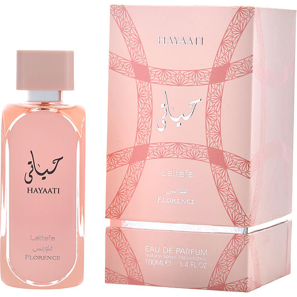 Lattafa Hayaati Florence EDP fragrance bottle