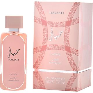 Lattafa Hayaati Florence EDP fragrance bottle