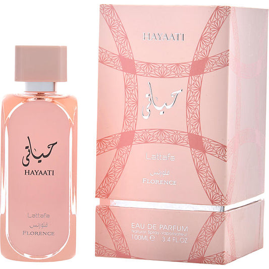 Lattafa Hayaati Florence EDP fragrance bottle