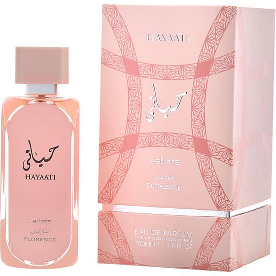 Lattafa Hayaati Florence EDP fragrance bottle
