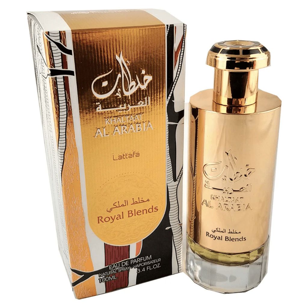 Lattafa Khaltaat Al Arabia Royal Blends EDP fragrance bottle