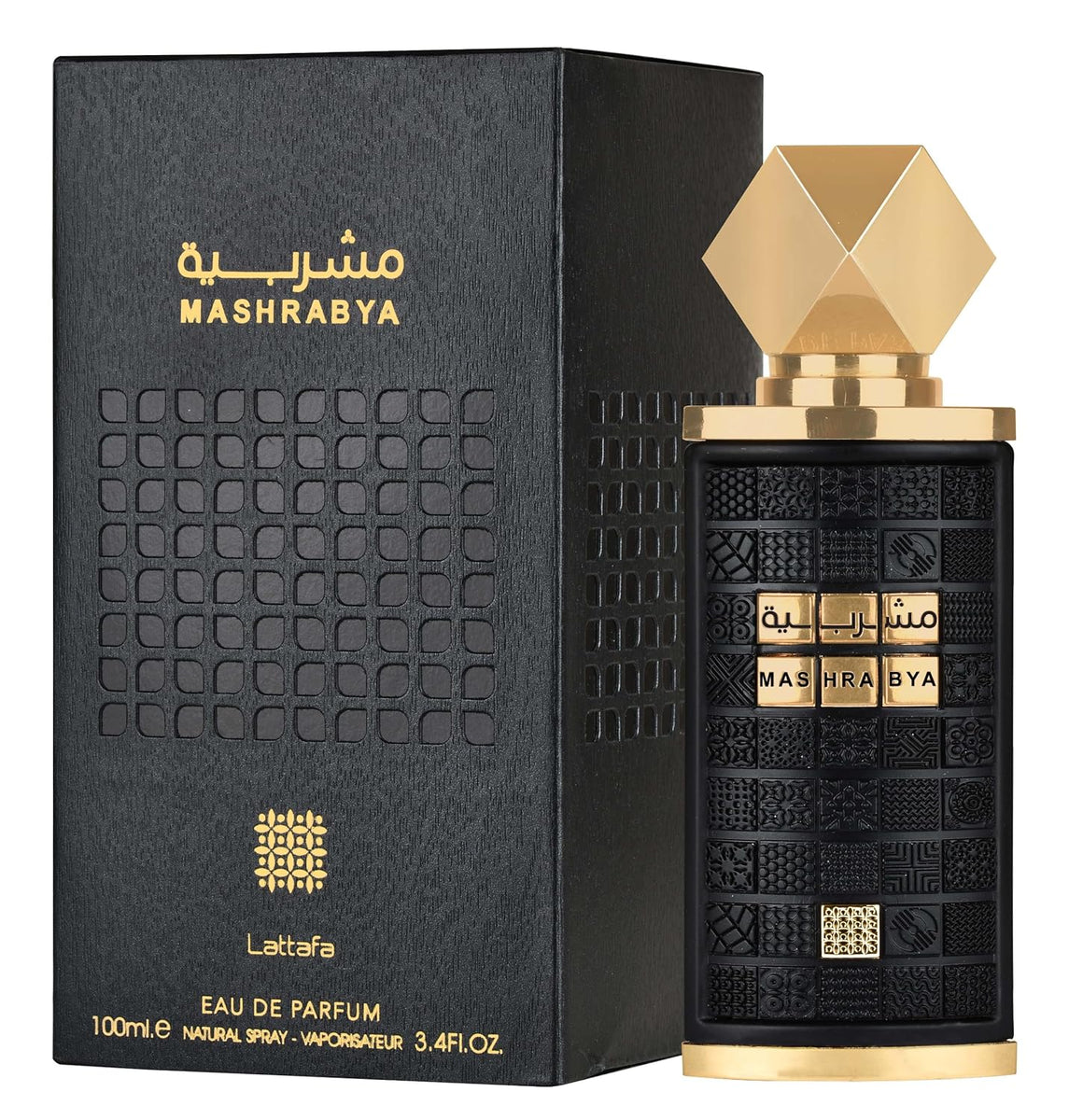 Lattafa Mashrabya EDP fragrance bottle