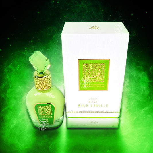 Lattafa Musk Wild Vanille EDP fragrance bottle