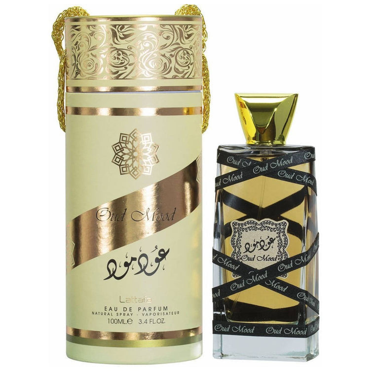 Lattafa Oud Mood EDP fragrance bottle