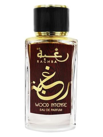 Lattafa Raghba Wood Intense EDP fragrance bottle