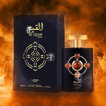 Lattafa Pride Al Qiam Gold EDP fragrance bottle