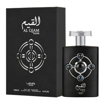 Lattafa Pride Al Qiam Silver EDP fragrance bottle