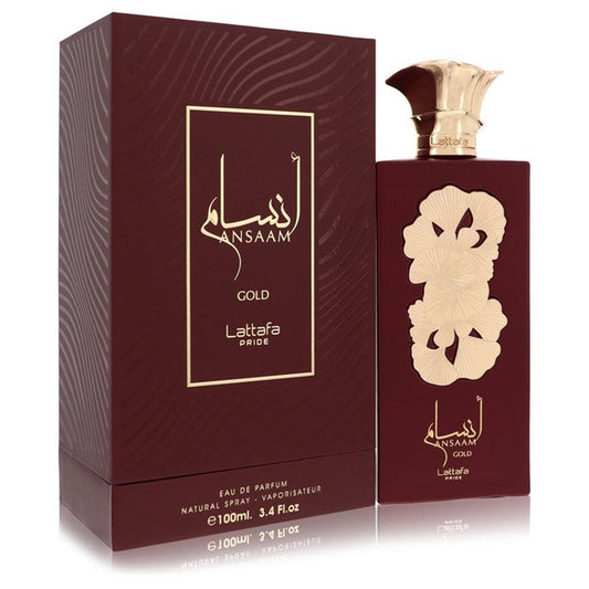 Lattafa Pride Ansaam Gold EDP fragrance bottle