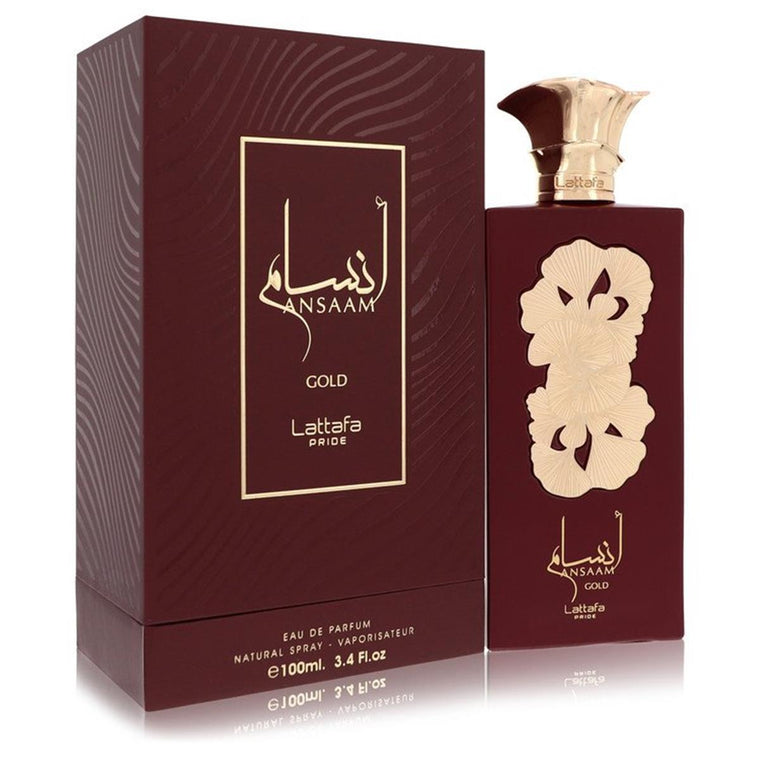 Lattafa Pride Ansaam Gold EDP fragrance bottle