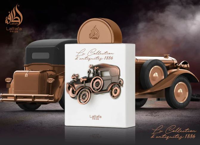 Lattafa Pride La Collection D'antiquities 1886 EDP fragrance bottle