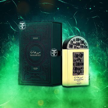 Lattafa Pride Maharjan Gold EDP fragrance bottle