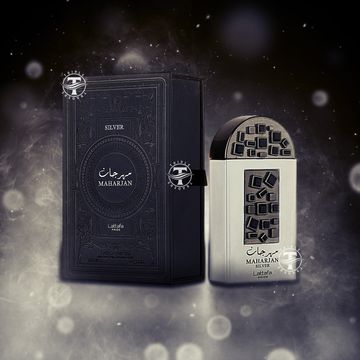 Lattafa Pride Maharjan Silver EDP fragrance bottle