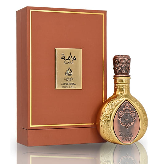 Lattafa Pride Masa EDP fragrance bottle
